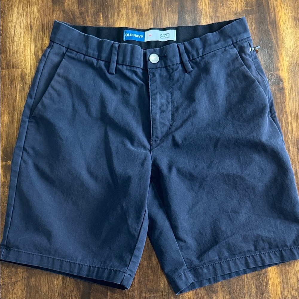 Old Navy Men's Navy Flat Front Shorts